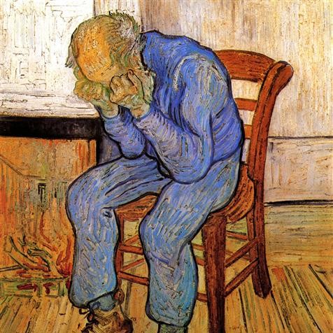 Vincent van Gogh painting On the Threshold of Eternity
